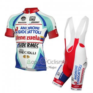 Androni Giocattoli Ropa Ciclismo Culotte Corto 2014 Hombre Mangas Cortas Blanco