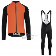 Assos Ropa Ciclismo Culotte Largo 2021 Hombre Mangas Largas Naranja