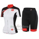 Castelli Ropa Ciclismo Culotte Corto 2016 Hombre Mangas Cortas Blanco Rojo