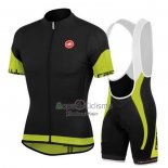 Castelli Ropa Ciclismo Culotte Corto 2020 Hombre Mangas Cortas Negro Verde Rojo