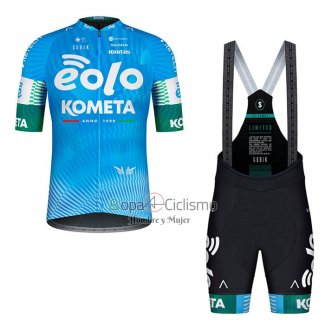 Eolo Kometa Ropa Ciclismo Culotte Corto 2022 Hombre Mangas Cortas Eolo Komet Azur