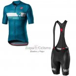 Giro d'Italia Ropa Ciclismo Culotte Corto 2020 Hombre Mangas Cortas Azur