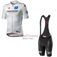 Giro d'Italia Ropa Ciclismo Culotte Corto 2020 Hombre Mangas Cortas Blanco