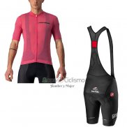 Giro d'Italia Ropa Ciclismo Culotte Corto 2021 Hombre Mangas Cortas Rosa