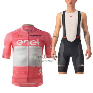 Giro d'Italia Ropa Ciclismo Culotte Corto 2023 Hombre Mangas Cortas Rosa