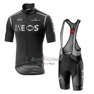 Ineos Ropa Ciclismo Culotte Corto 2020 Mangas Cortas Negro Gris(1)