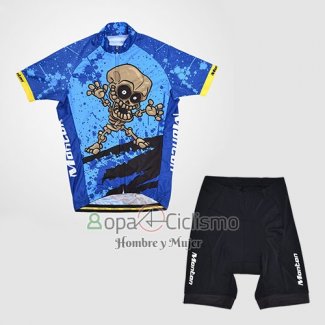 Monton Ropa Ciclismo Culotte Corto 2014 Hombre Mangas Cortas Azul