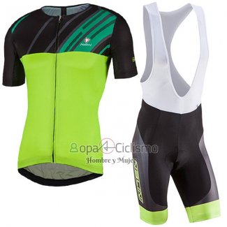 Nalini Roma Ropa Ciclismo Culotte Corto 2017 Men Mangas Cortas Negro y Verde