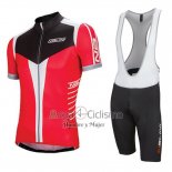 Nalini Ropa Ciclismo Culotte Corto 2016 Men Mangas Cortas Rojo y Negro