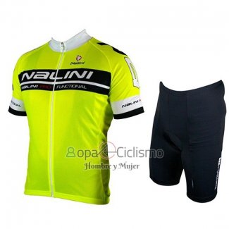 Nalini Ropa Ciclismo Culotte Corto 2019 Men Mangas Cortas Negro Brillante Verde