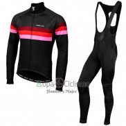 Nalini Warm 2.6 Ropa Ciclismo Culotte Largo 2019 Men Mangas Largas Negro Rojo