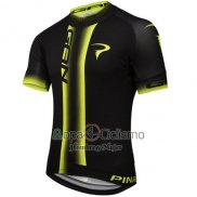 Pinarello Ropa Ciclismo Culotte Corto 2016 Hombre Mangas Cortas Negro AMarillo