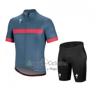 Specialized Ropa Ciclismo Culotte Corto 2018 Hombre Mangas Cortas Gris Rosa Blanco