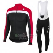 Sportful Ropa Ciclismo Culotte Largo 2016 Hombre Mangas Largas Negro y Rojo