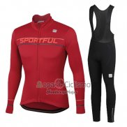 Sportful Ropa Ciclismo Culotte Largo 2020 Mujer Mangas Largas Rojo