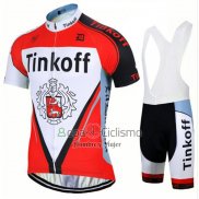 Tinkoff Ropa Ciclismo Culotte Corto 2017 Mangas Cortas Rojo