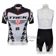 Trek Ropa Ciclismo Culotte Corto 2010 Mangas Cortas Negro y Blanco