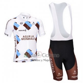 Ag2rla Ropa Ciclismo Culotte Corto 2013 Mangas Cortas Brown