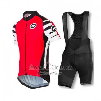 Assos Ropa Ciclismo Culotte Corto 2016 Hombre Mangas Cortas Rojo