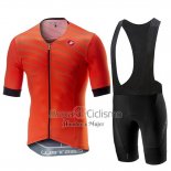 Castelli Free Speed Race Ropa Ciclismo Culotte Corto 2019 Hombre Mangas Cortas Naranja