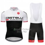 Castelli Ropa Ciclismo Culotte Corto 2018 Hombre Mangas Cortas Blanco Negro