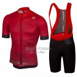 Castelli Ropa Ciclismo Culotte Corto 2020 Hombre Mangas Cortas Rojo