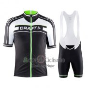 Craft Ropa Ciclismo Culotte Corto 2016 Hombre Mangas Cortas Verde y Negro