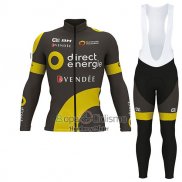 Direct Energie Ropa Ciclismo Culotte Largo 2017 Hombre Mangas Largas Vede Militare