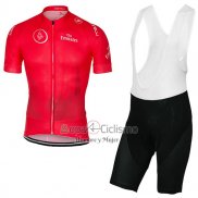 Dubai Tour Ropa Ciclismo Culotte Corto 2017 Hombre Mangas Cortas Profundo Rojo