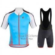 Giordana Sahara Ropa Ciclismo Culotte Corto 2017 Hombre Mangas Cortas Blanco y Azur