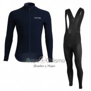 Lecol Ropa Ciclismo Culotte Largo 2019 Hombre Mangas Largas Azul