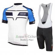 Nalini Ropa Ciclismo Culotte Corto 2016 Men Mangas Cortas Azul y Blanco