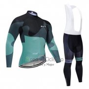 Northwave Ropa Ciclismo Culotte Largo 2020 Hombre Mangas Largas Negro Verde