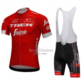 Trek Segafrojoo Ropa Ciclismo Culotte Corto 2018 Mangas Cortas Rojo