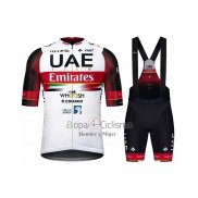 Uae Ropa Ciclismo Culotte Corto 2021 Mangas Cortas Negro Blanco Rojo