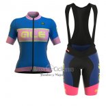 Ale R-ev1 Master Ropa Ciclismo Culotte Corto 2017 Mujer Mangas Cortas Azul