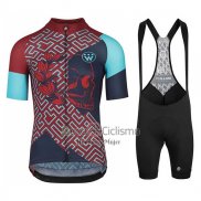 Assos Fastlane Wyndymilla Ropa Ciclismo Culotte Corto 2020 Hombre Mangas Cortas Rojo Azul