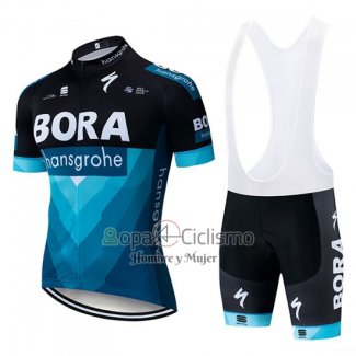 Bora Ropa Ciclismo Culotte Corto 2019 Mangas Cortas Negro Azul