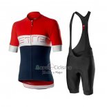 Castelli Ropa Ciclismo Culotte Corto 2020 Hombre Mangas Cortas Rojo Azul