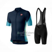 Castelli Ropa Ciclismo Culotte Corto 2021 Hombre Mangas Cortas APagado Azul