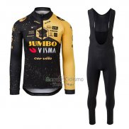 Jumbo Visma Ropa Ciclismo Culotte Largo 2023 Mangas Largas Profundo Negro