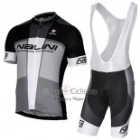 Nalini Artico Ropa Ciclismo Culotte Corto 2017 Men Mangas Cortas Gris y Negro