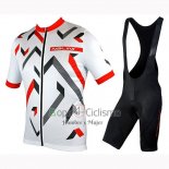 Nalini Descesa 2.0 Ropa Ciclismo Culotte Corto 2019 Men Mangas Cortas Blanco Rojo