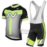 Nalini Navision Ropa Ciclismo Culotte Corto 2017 Men Mangas Cortas Verde y Gris