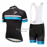 Pinarello Ropa Ciclismo Culotte Corto 2018 Hombre Mangas Cortas Negro y Azul