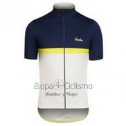 Rapha Ropa Ciclismo Culotte Corto 2016 Hombre Mangas Cortas Azul y Blanco