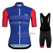 Rapha Ropa Ciclismo Culotte Corto 2020 Hombre Mangas Cortas Rojo Azul