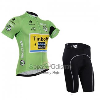 Saxobank Lider Ropa Ciclismo Culotte Corto 2015 Hombre Mangas Cortas Verde