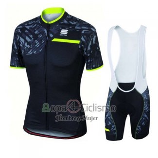 Sportful Ropa Ciclismo Culotte Corto 2016 Mujer Mangas Cortas Verde y Negro