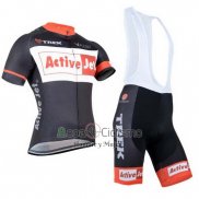 Trek Ropa Ciclismo Culotte Corto 2014 Mangas Cortas Negro y Naranja